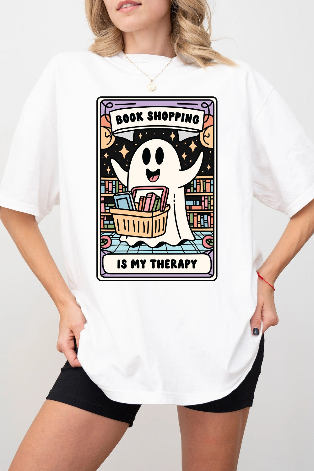Book Shopping Is My Therapy Tee For Women