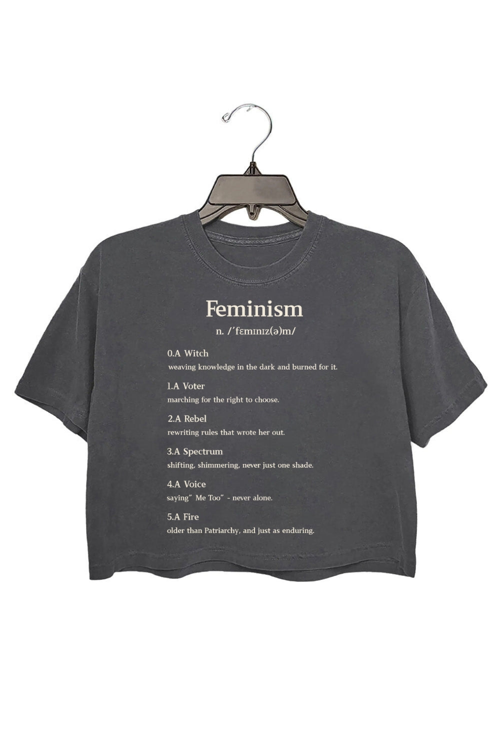 Definition Of Feminism Crop Top For Women
