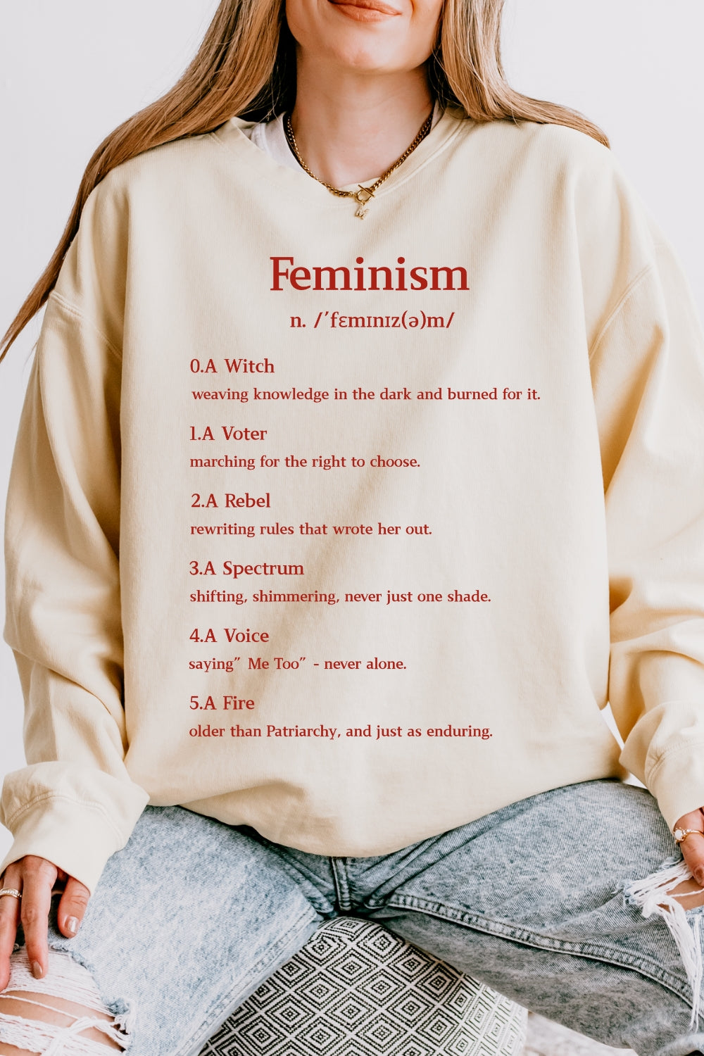 Definition Of Feminism Sweatshirt For Women