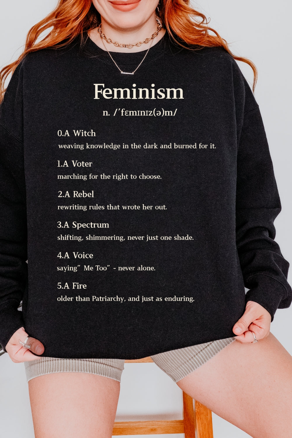 Definition Of Feminism Sweatshirt For Women