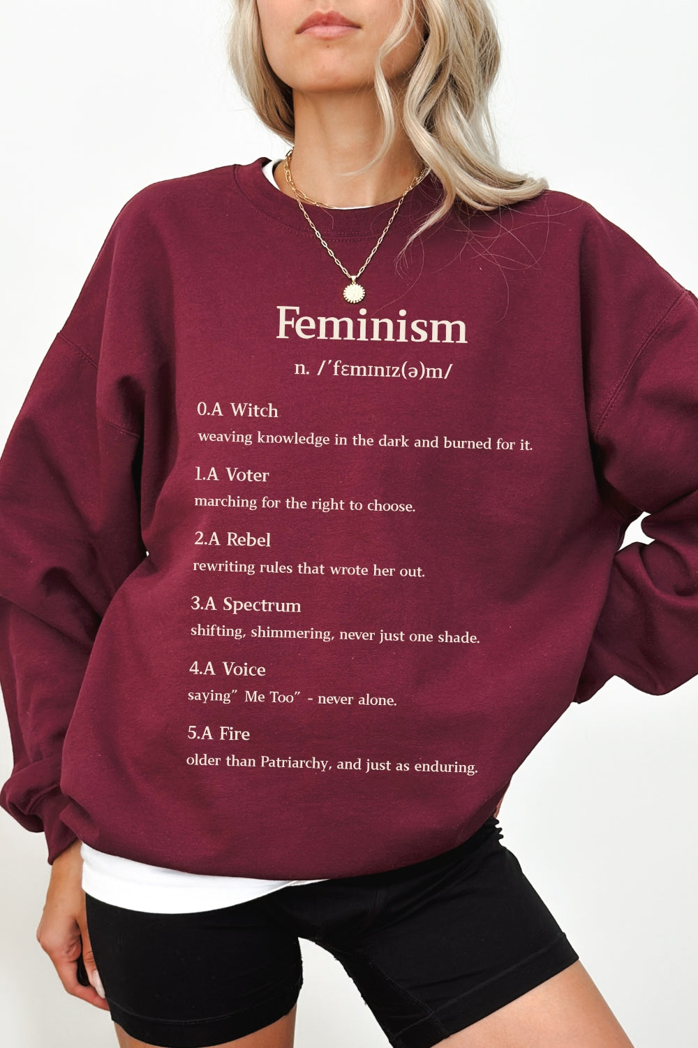 Definition Of Feminism Sweatshirt For Women