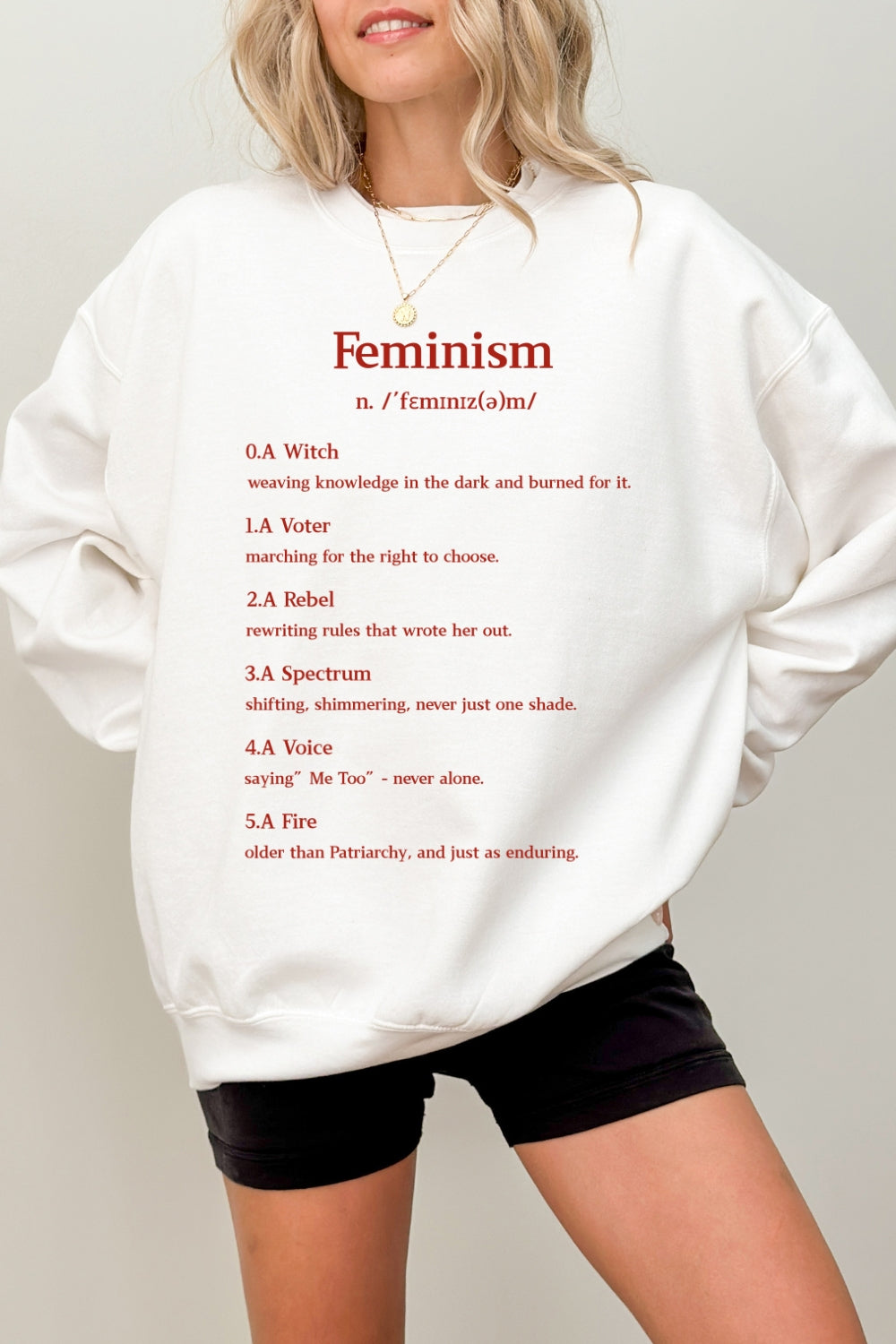 Definition Of Feminism Sweatshirt For Women