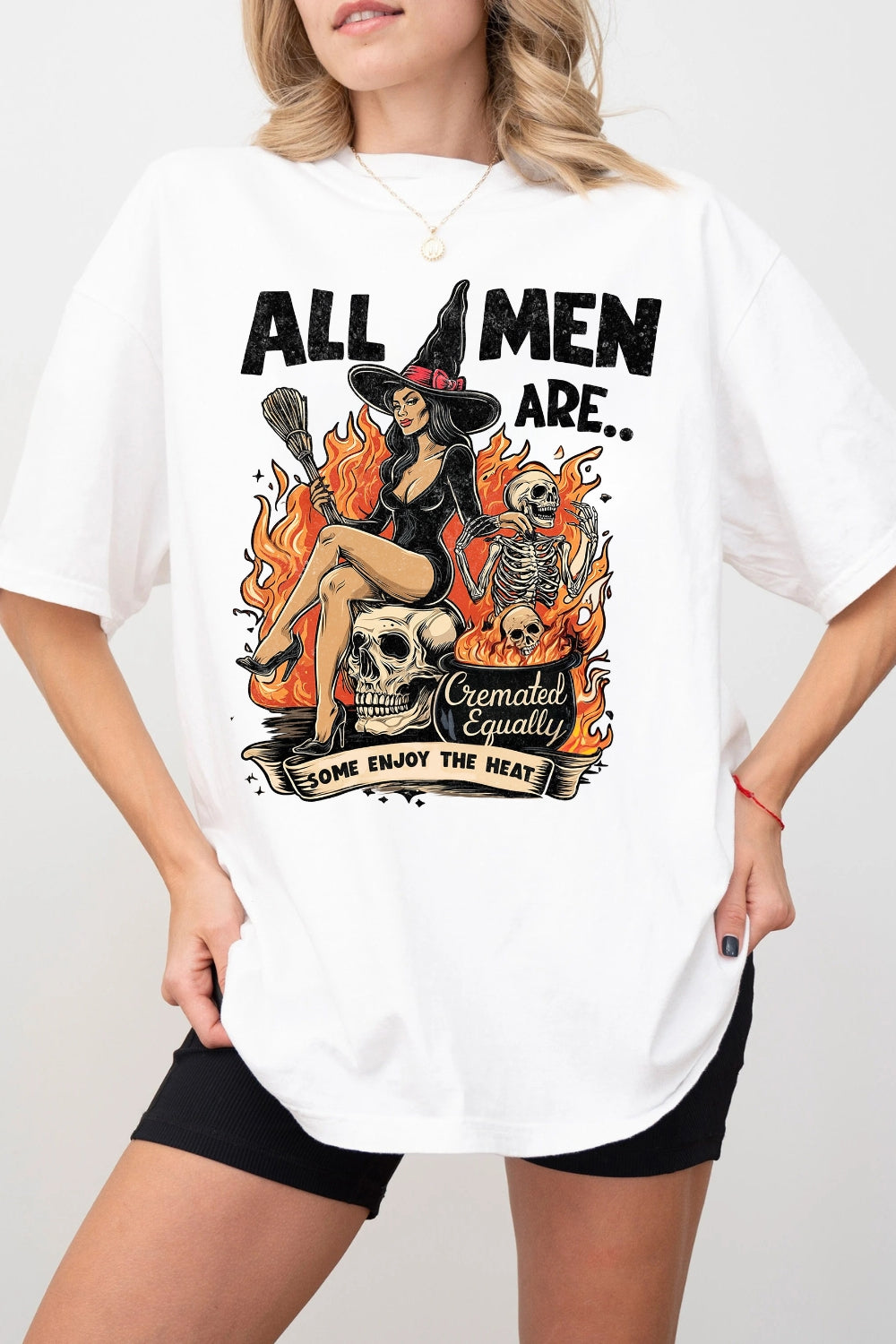 All Men Are... Feminist Witch Tee For Women