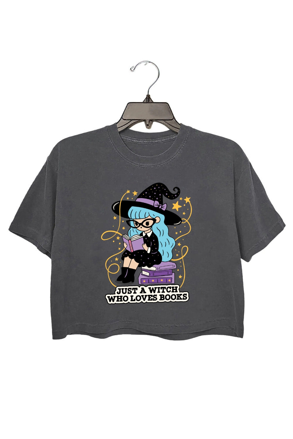 Just A Witch Who Loves Books Crop Top For Women