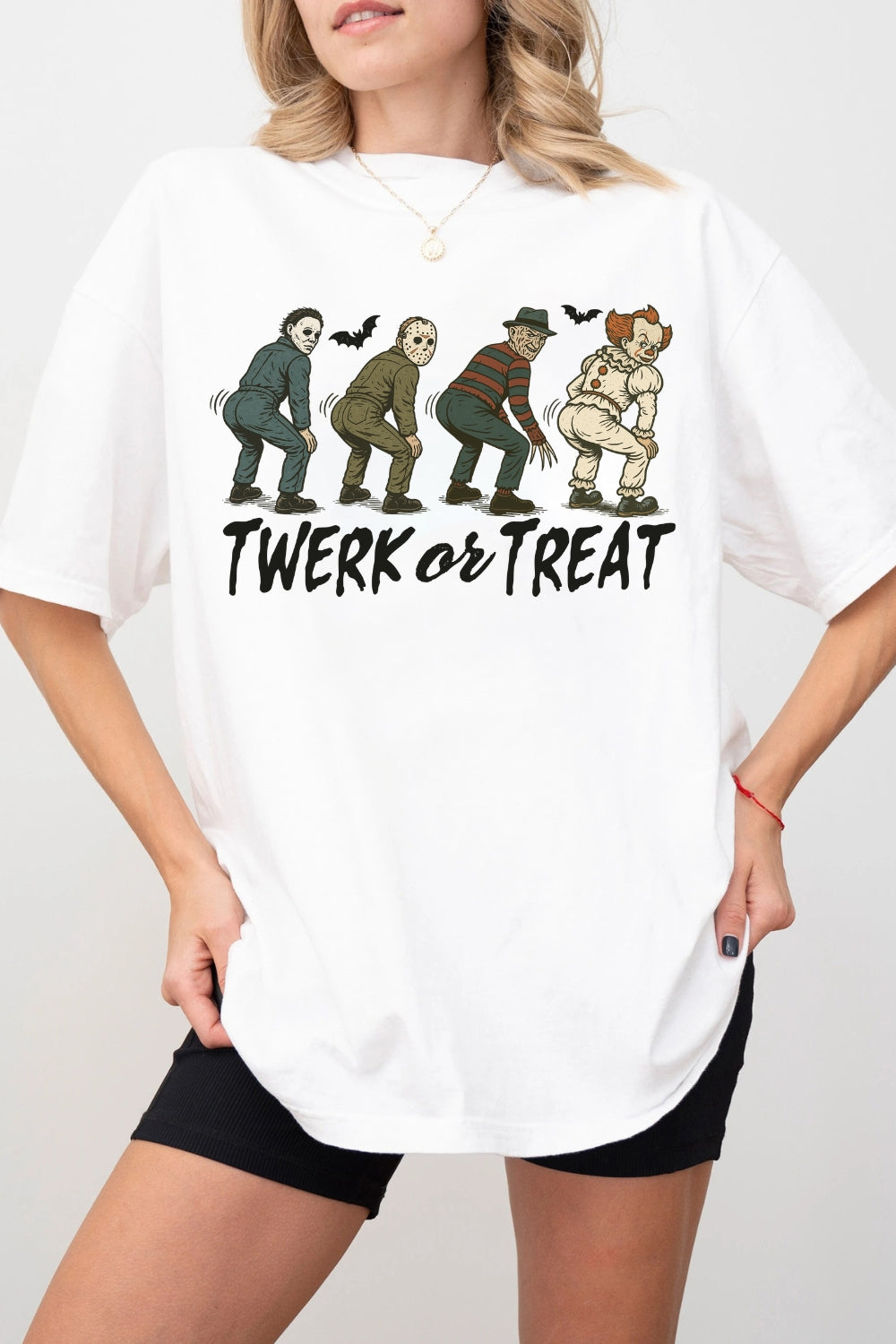 Funny Halloween Twerk Or Treat Tee For Women