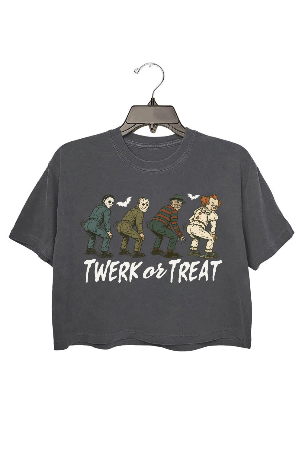 Funny Halloween Twerk Or Treat Crop Top For Women