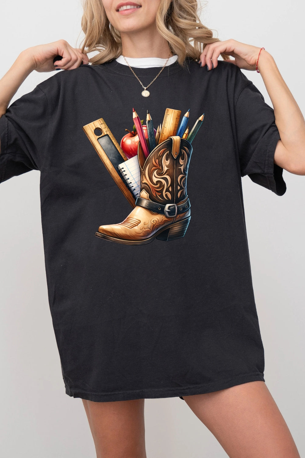 Western Back To School Teacher Tee For Women