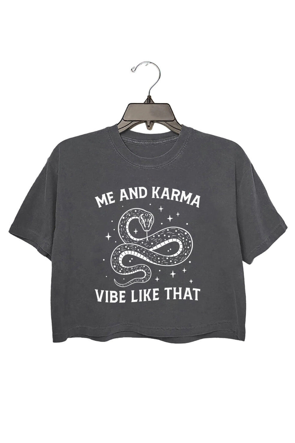 Me And Karma Vibe Like That Snake Crop Top For Women