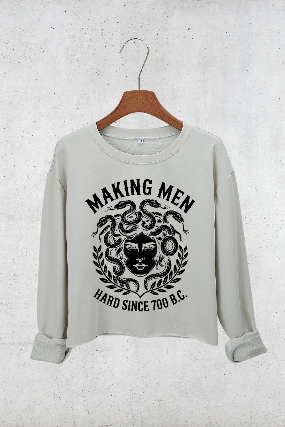 Making Men Hard Since 700 BC Crop Sweatshirt For Women