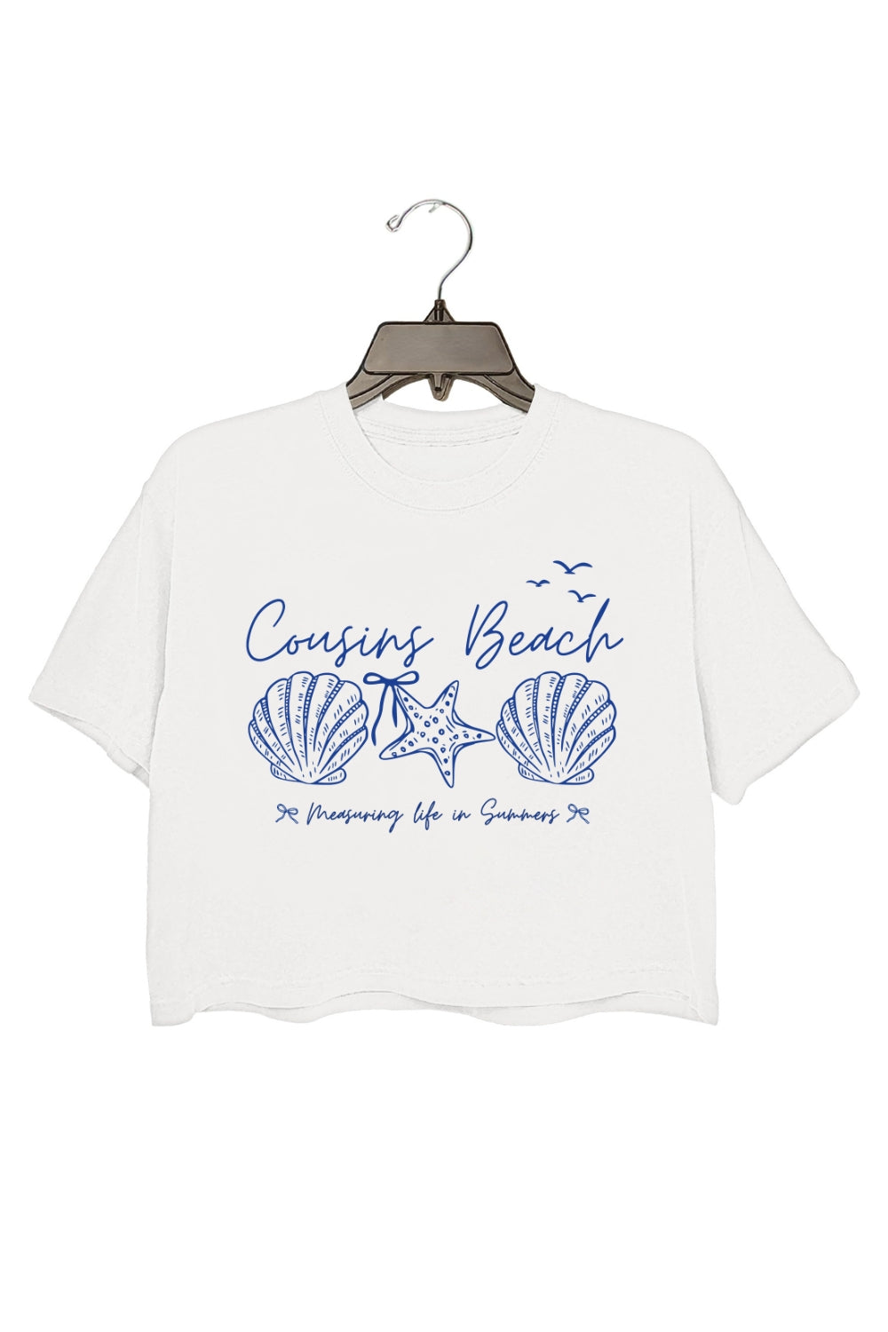 Cousins Beach Measuring Life In Summer Crop Top For Women