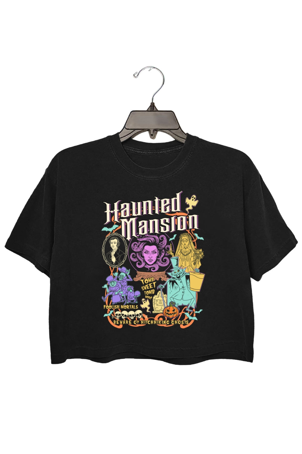 The Haunted Mansion Ghosts Crop Top For Women