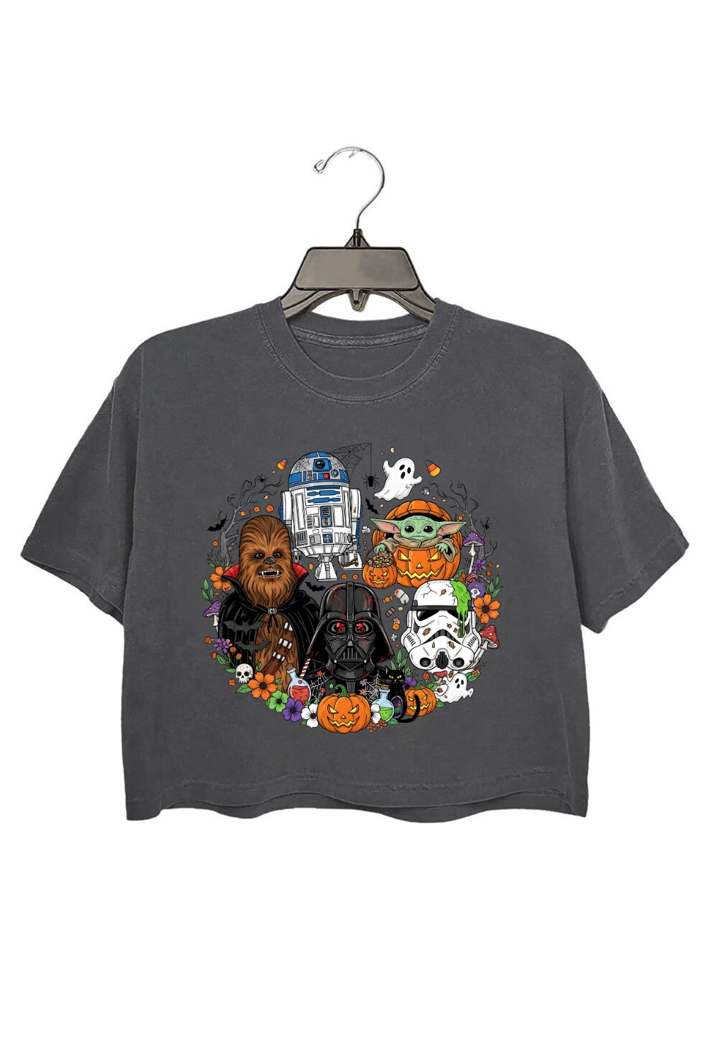 Galaxy Halloween Merch Crop Top For Women