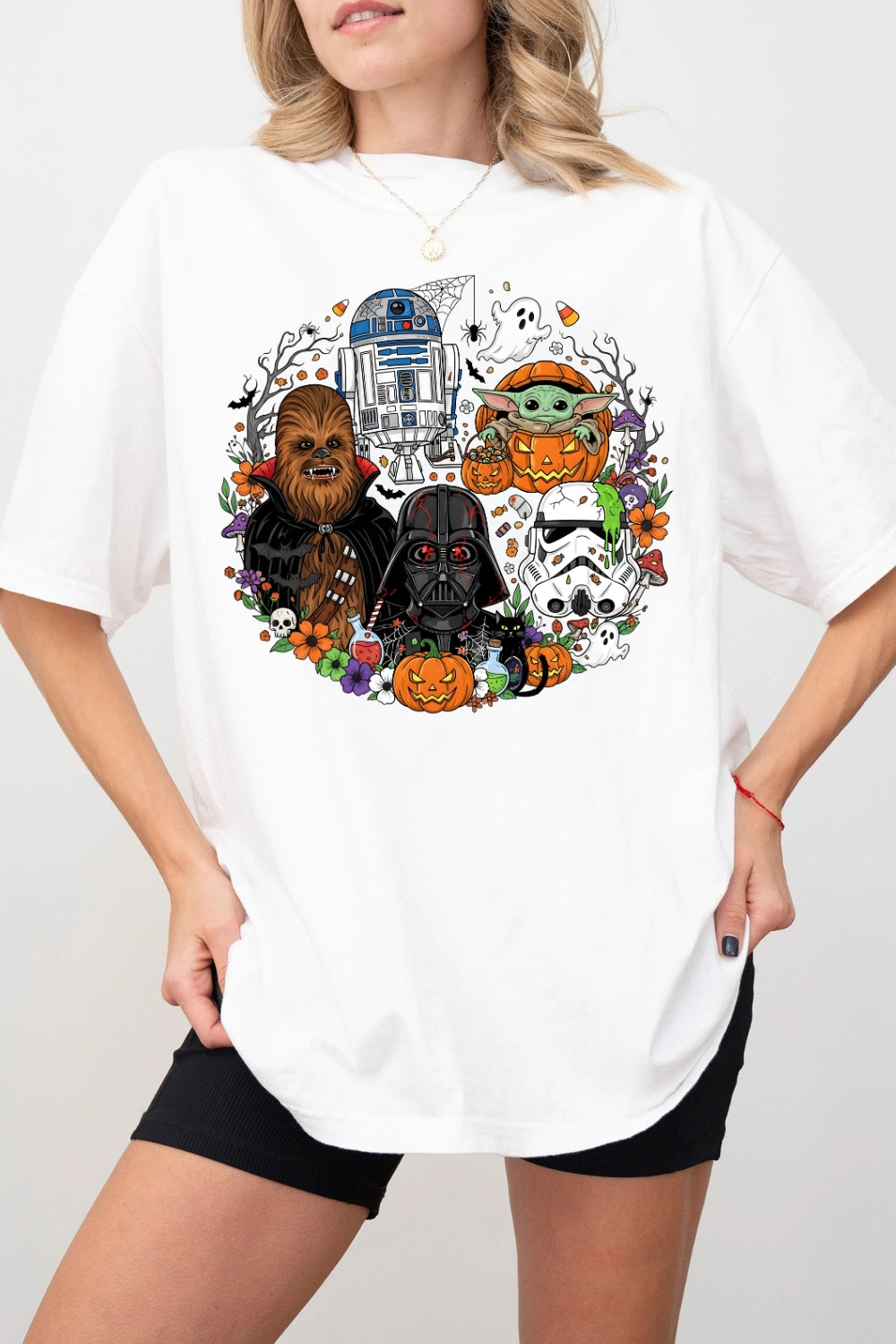 Galaxy Halloween Merch Tee For Women