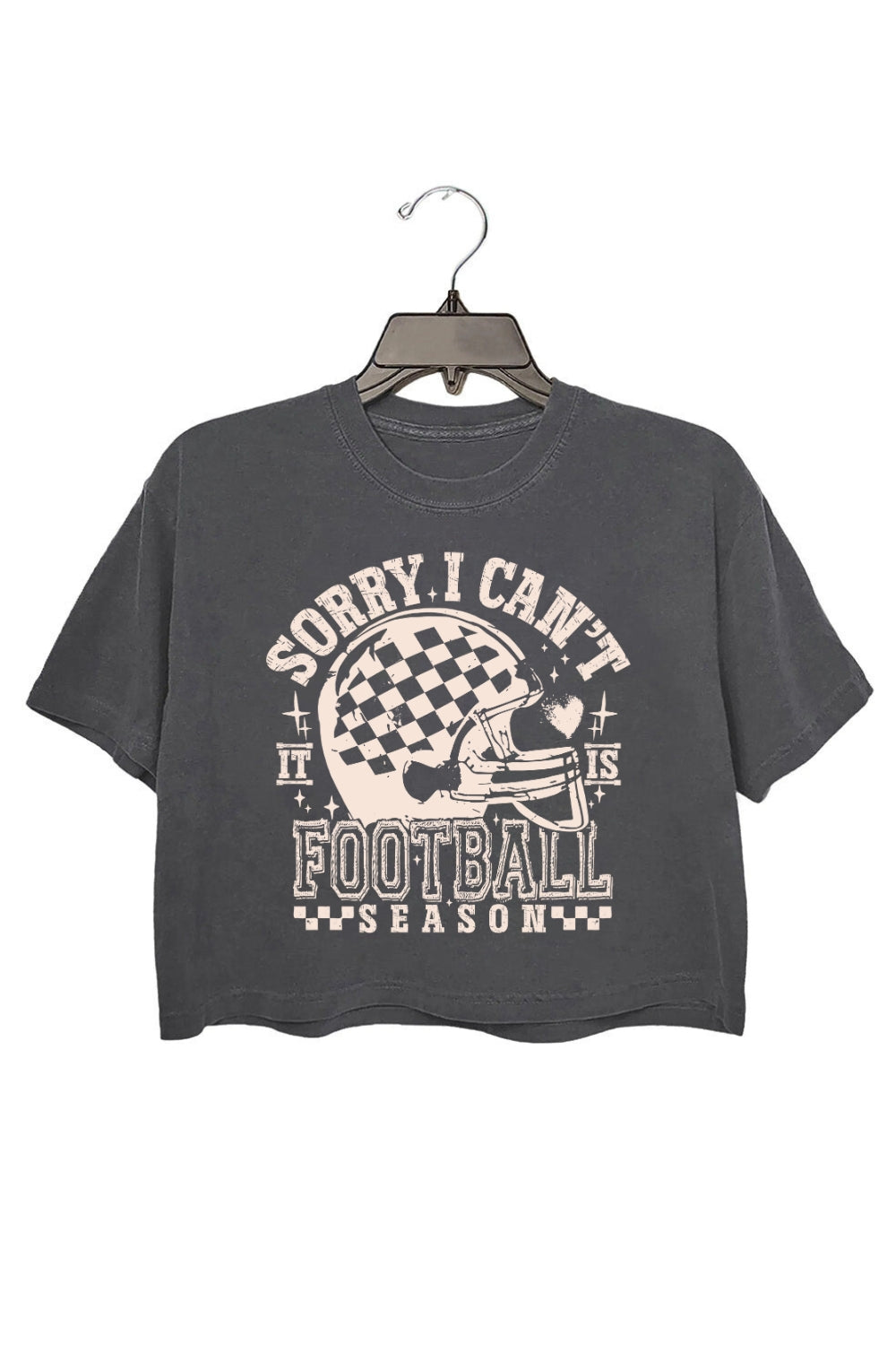 Sorry I Can't It Is Football Season Crop Top For Women