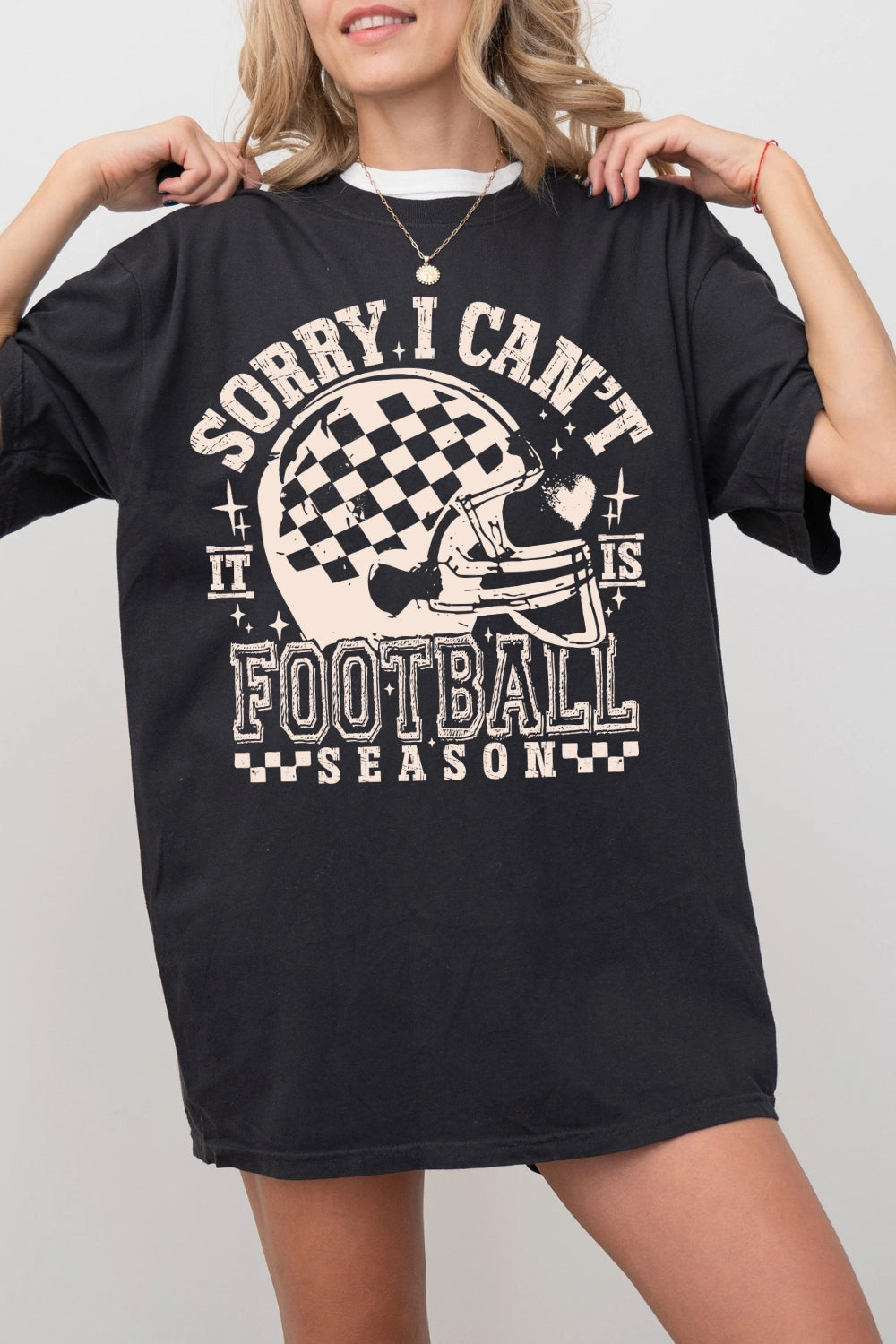 Sorry I Can't It Is Football Season Tee For Women