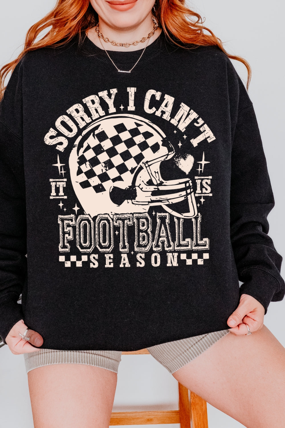 Sorry I Can't It Is Football Season Sweatshirt For Women