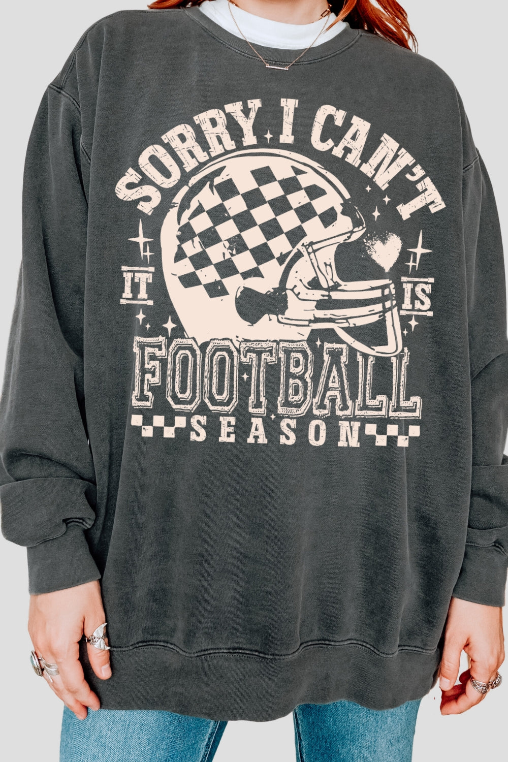 Sorry I Can't It Is Football Season Sweatshirt For Women