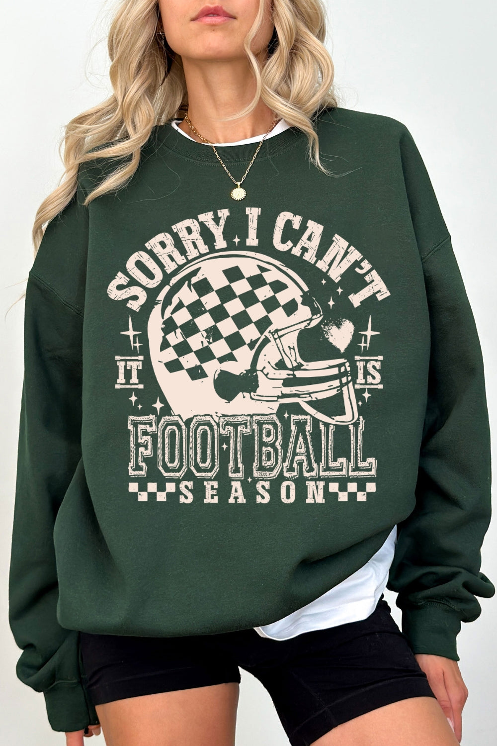 Sorry I Can't It Is Football Season Sweatshirt For Women