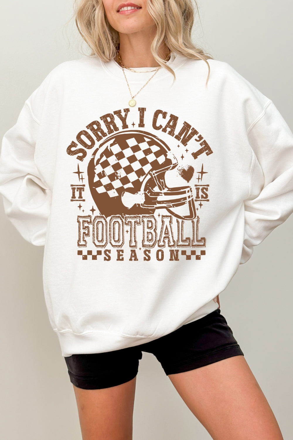 Sorry I Can't It Is Football Season Sweatshirt For Women