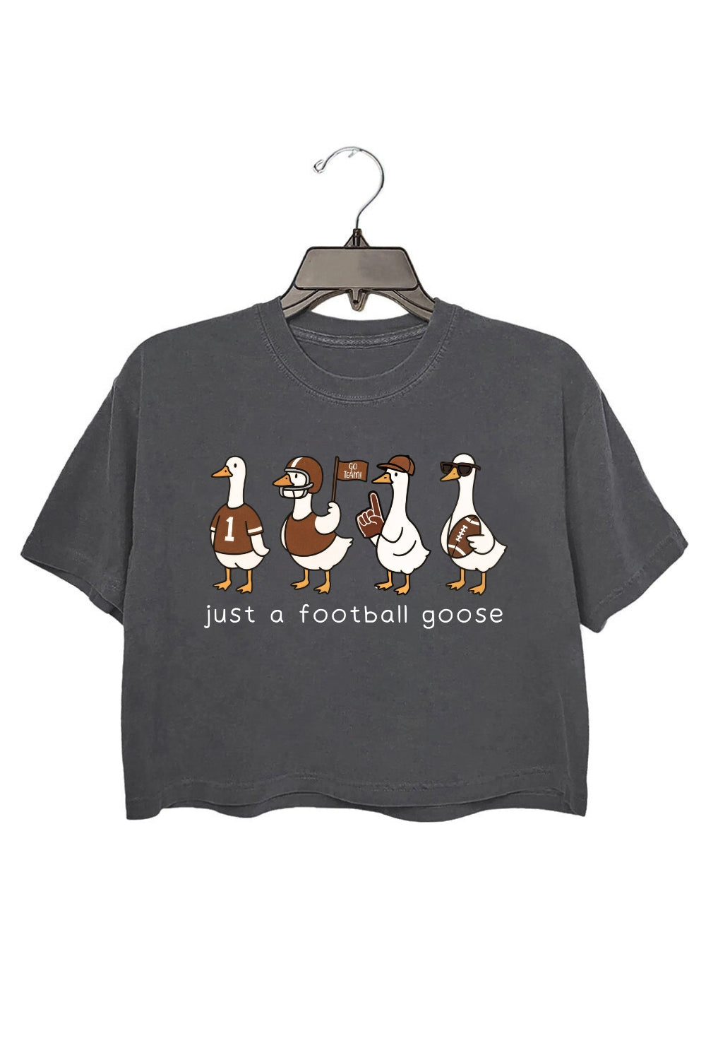Just A Football Goose Crop Top For Women