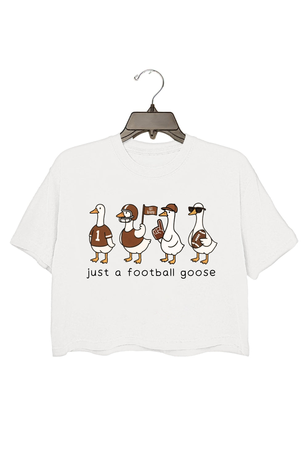 Just A Football Goose Crop Top For Women