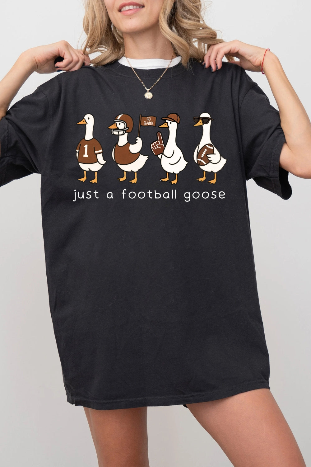 Just A Football Goose Tee For Women