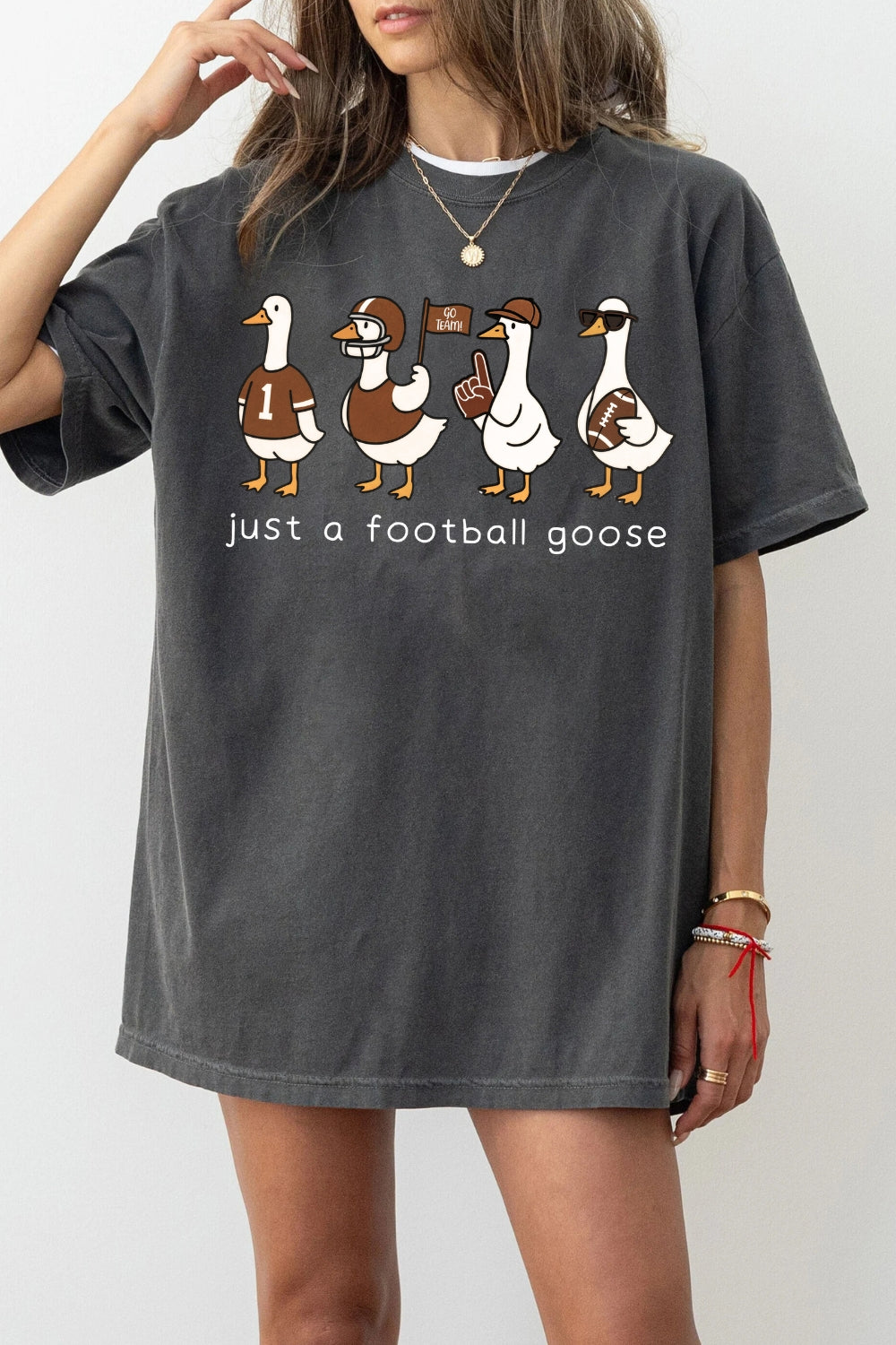 Just A Football Goose Tee For Women