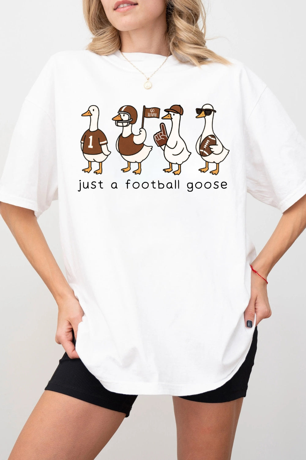 Just A Football Goose Tee For Women
