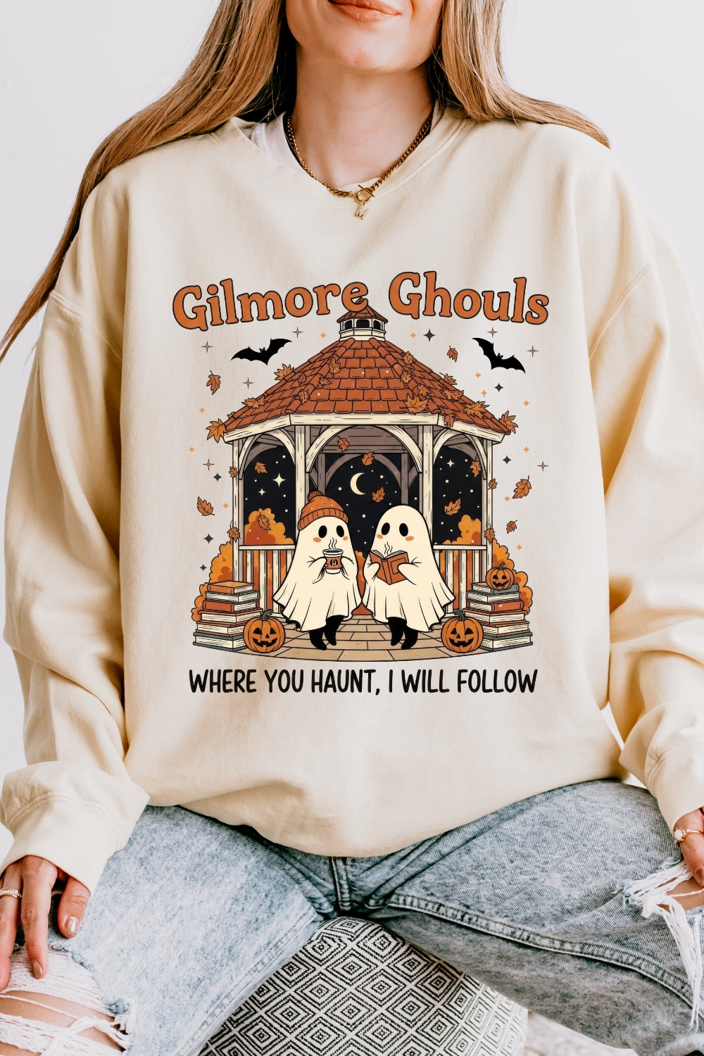 Gilmore Ghouls Halloween Spooky Sweatshirt For Women