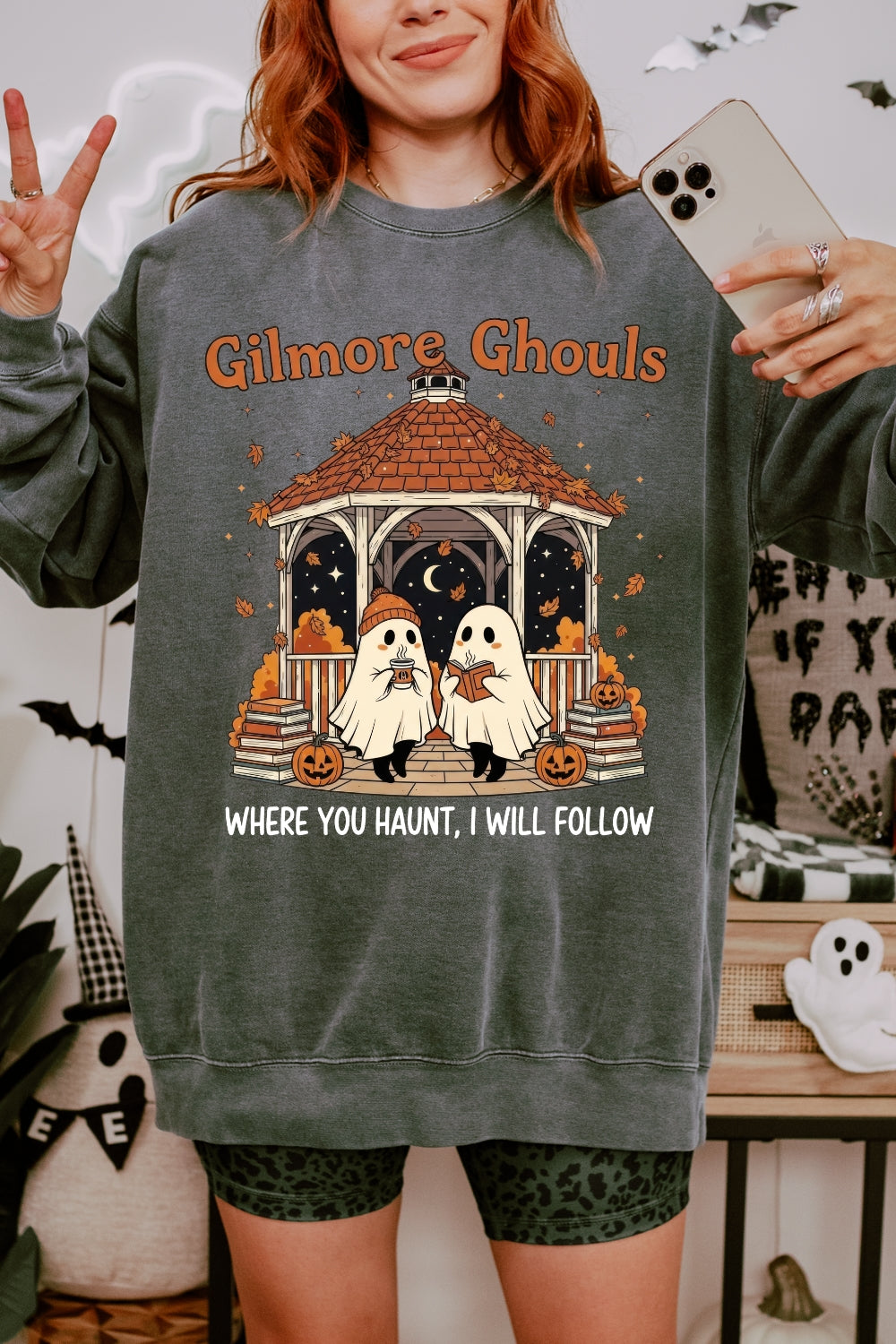 Gilmore Ghouls Halloween Spooky Sweatshirt For Women