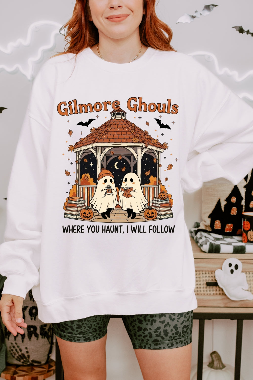 Gilmore Ghouls Halloween Spooky Sweatshirt For Women