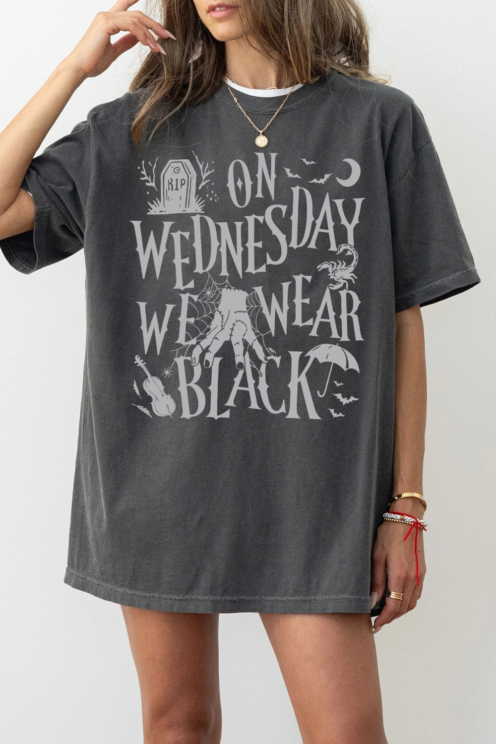 On Wednesdays We Wear Black Tee For Women