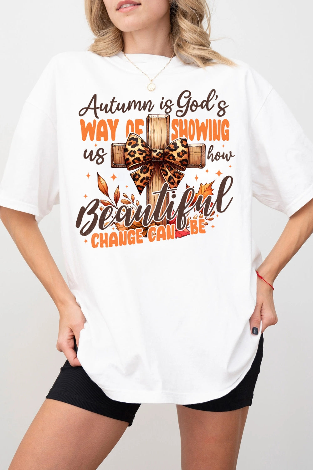Autumn God Fall Christian Thanksgiving Tee For Women