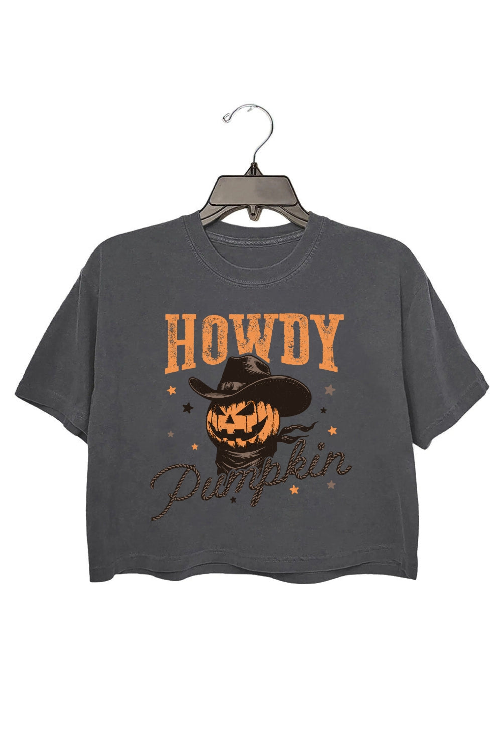 Howdy Pumpkin Western Halloween Crop Top For Women