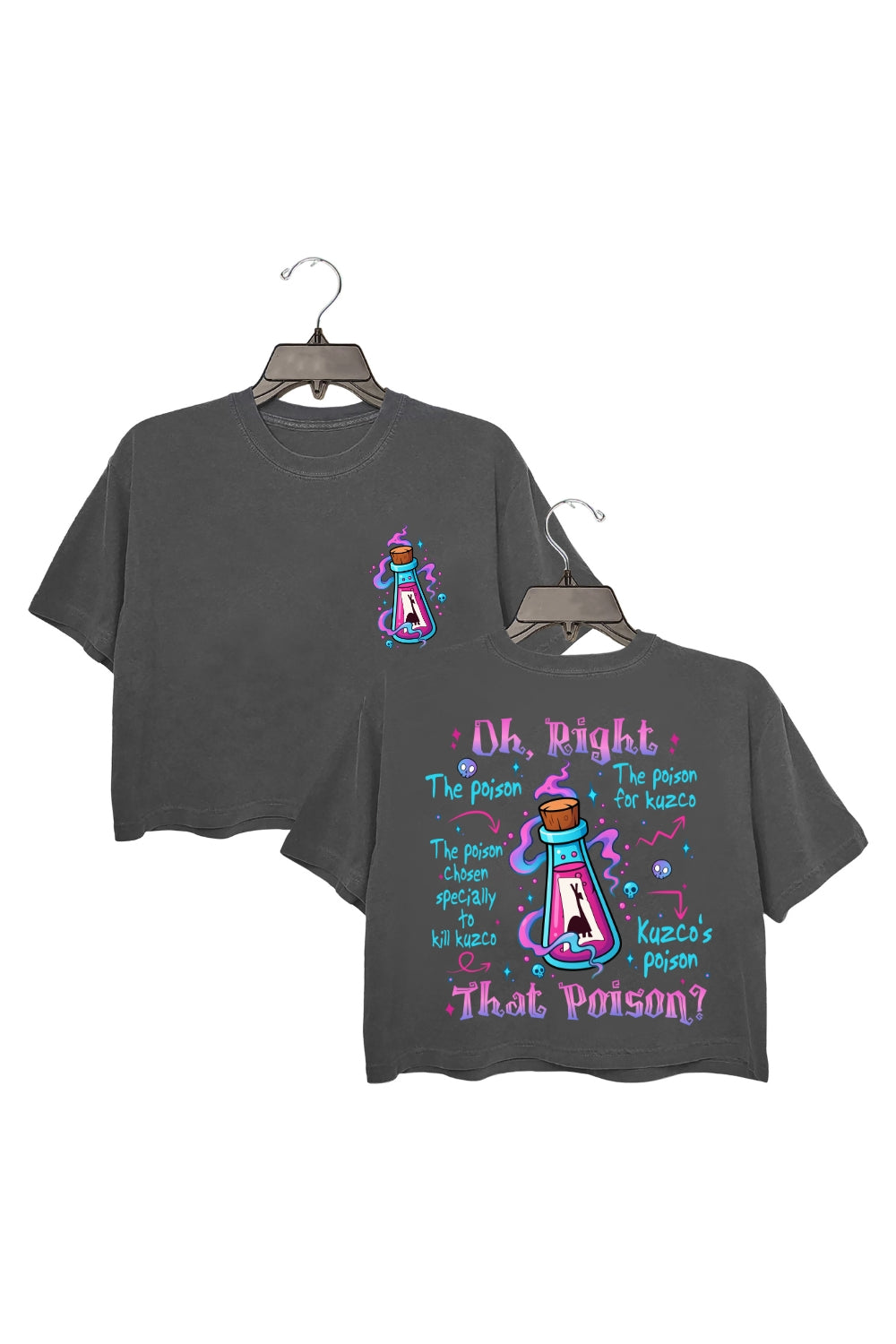 Spooky Pick Your Poison Halloween Crop Top For Women