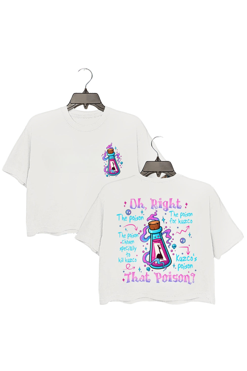 Spooky Pick Your Poison Halloween Crop Top For Women