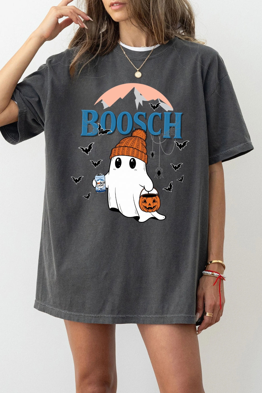 Boosch Light Ghost Halloween Tee For Women