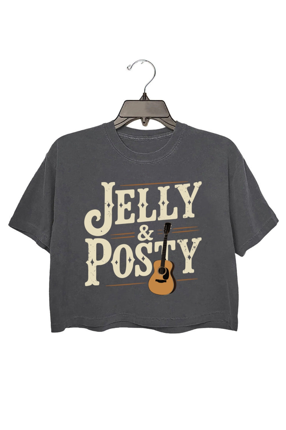 Jelly & Posty Retro Country Music Crop Tee For Women
