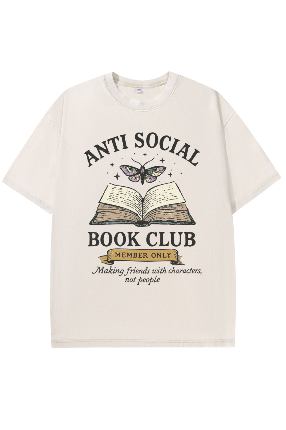 Anti Social Book Club Vintage Washed Tee