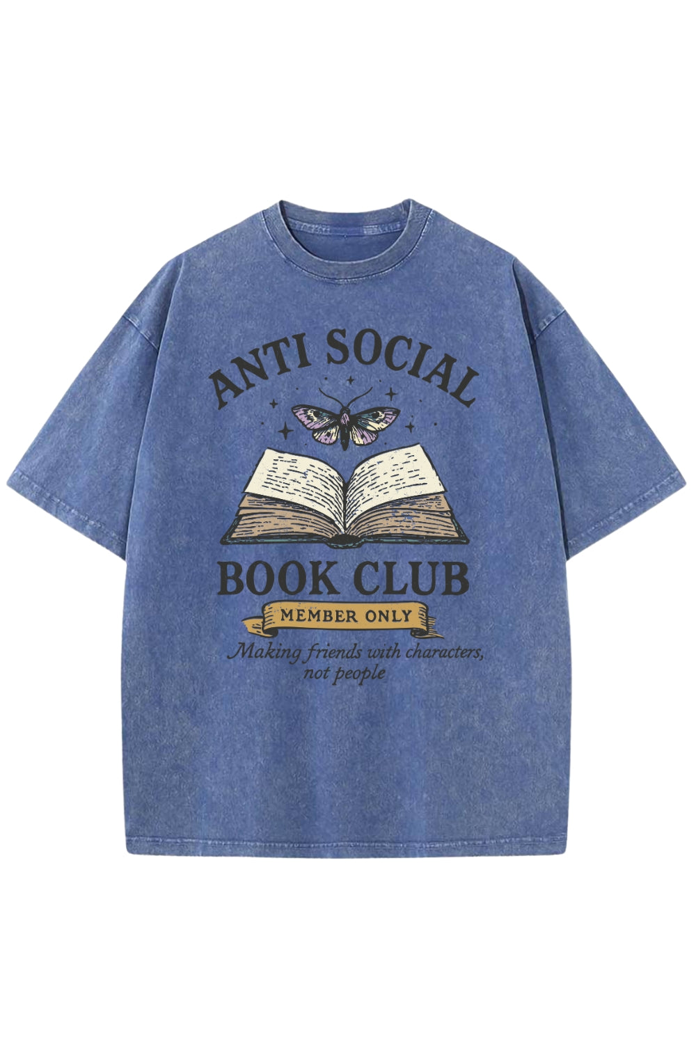 Anti Social Book Club Vintage Washed Tee