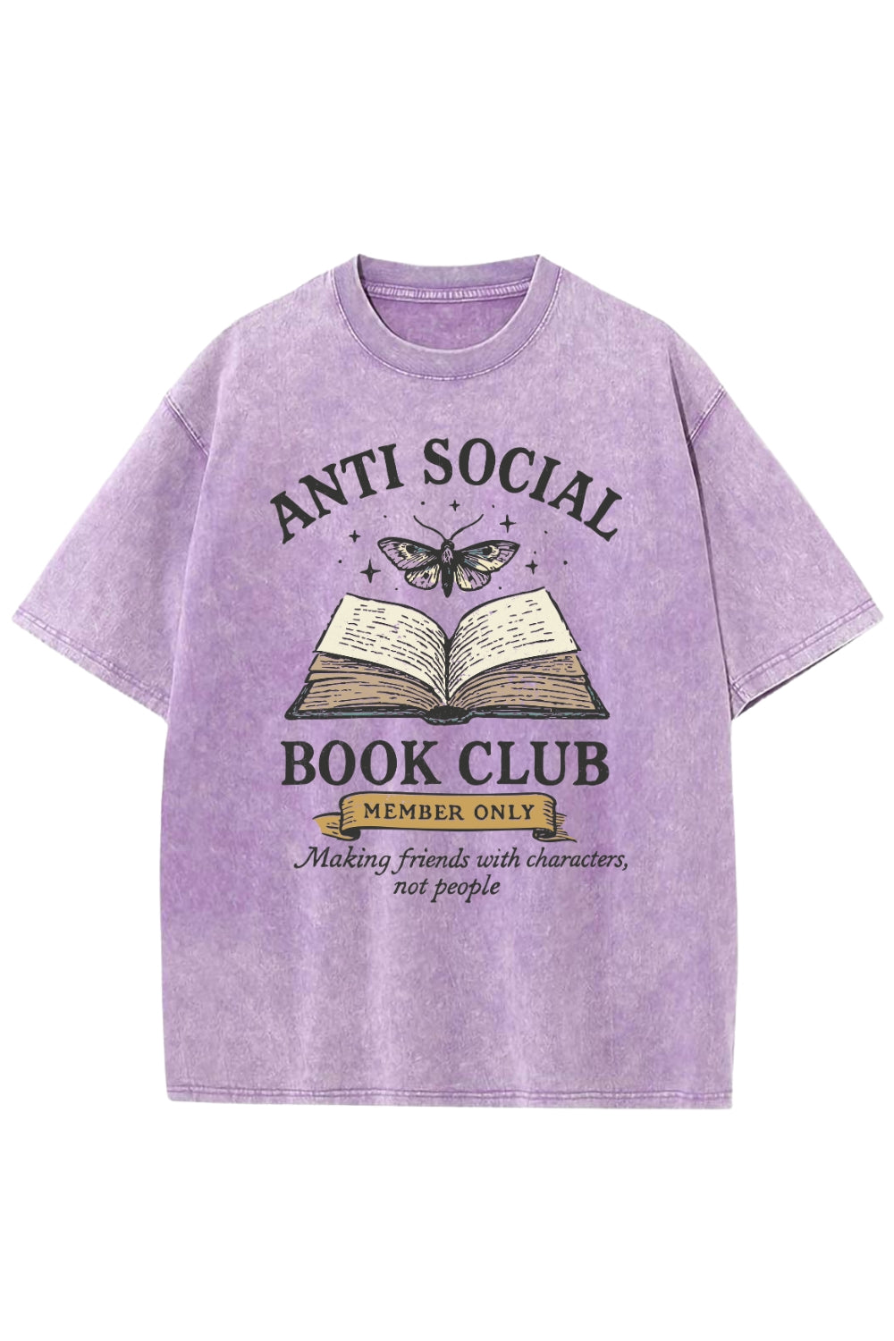 Anti Social Book Club Vintage Washed Tee