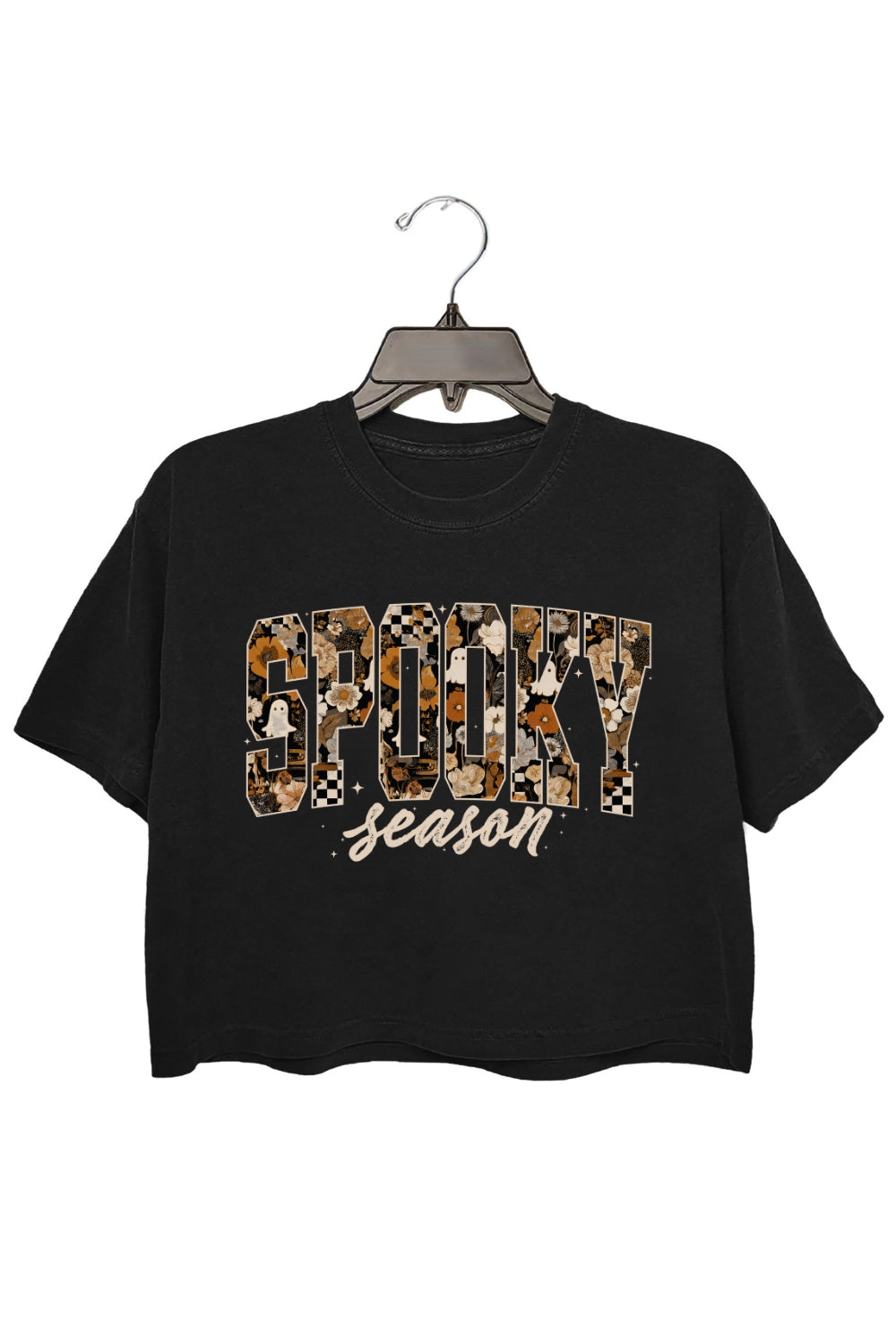 Spooky Season Fall pumpkin Sublimation Crop Top For Women