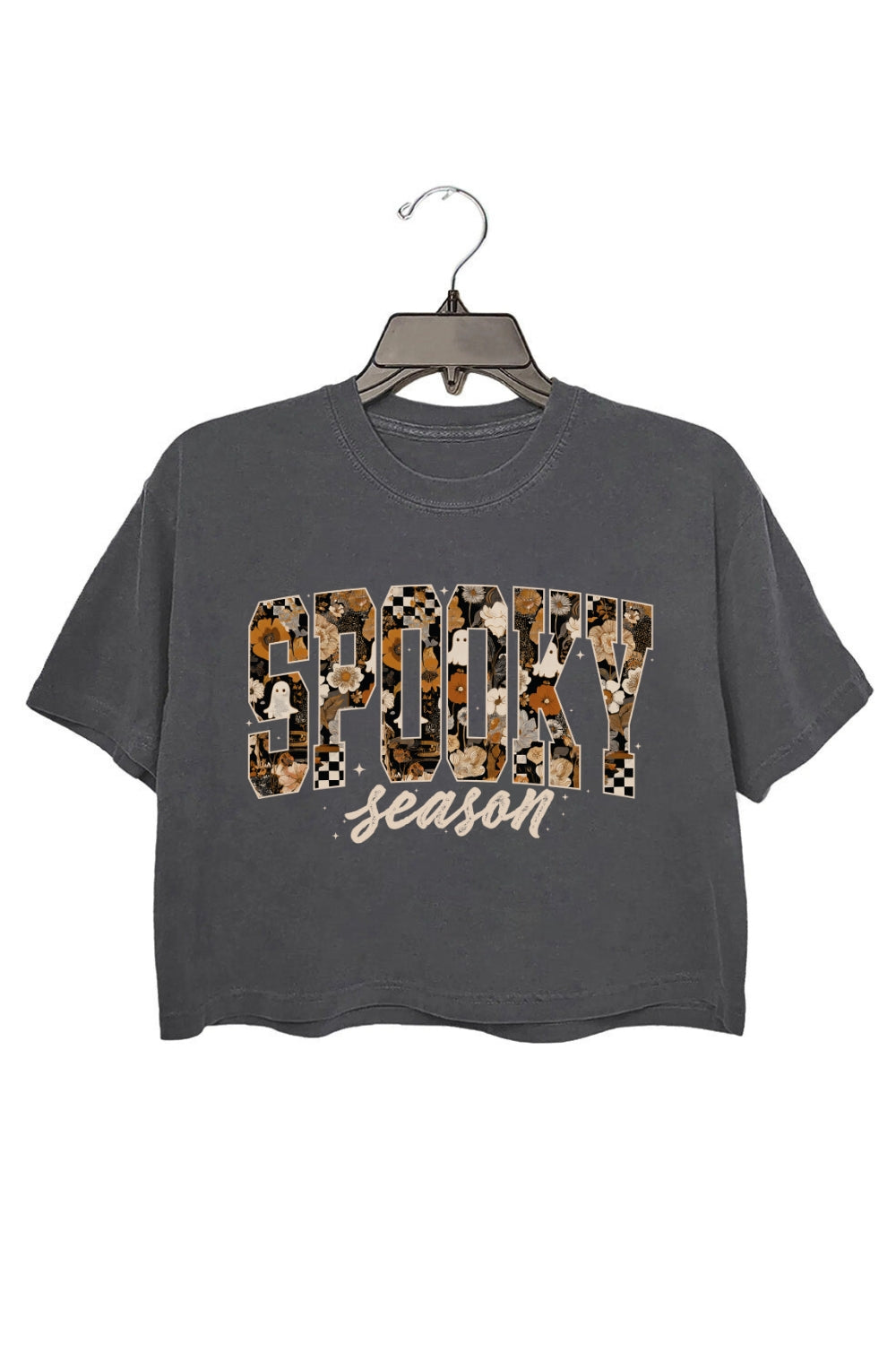 Spooky Season Fall pumpkin Sublimation Crop Top For Women