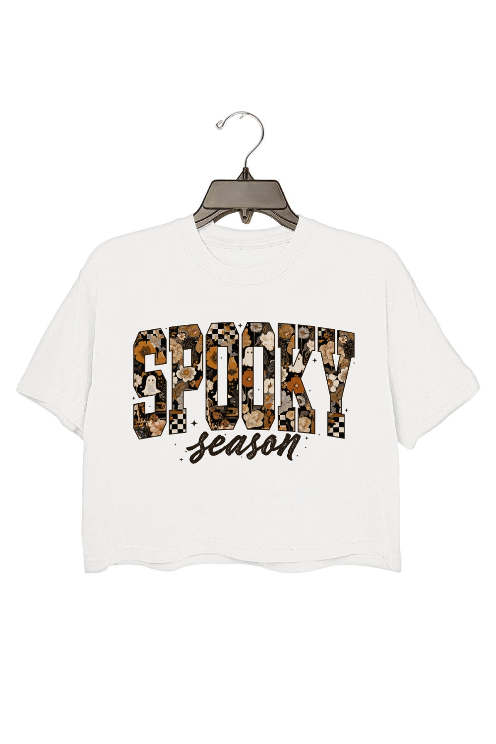 Spooky Season Fall pumpkin Sublimation Crop Top For Women
