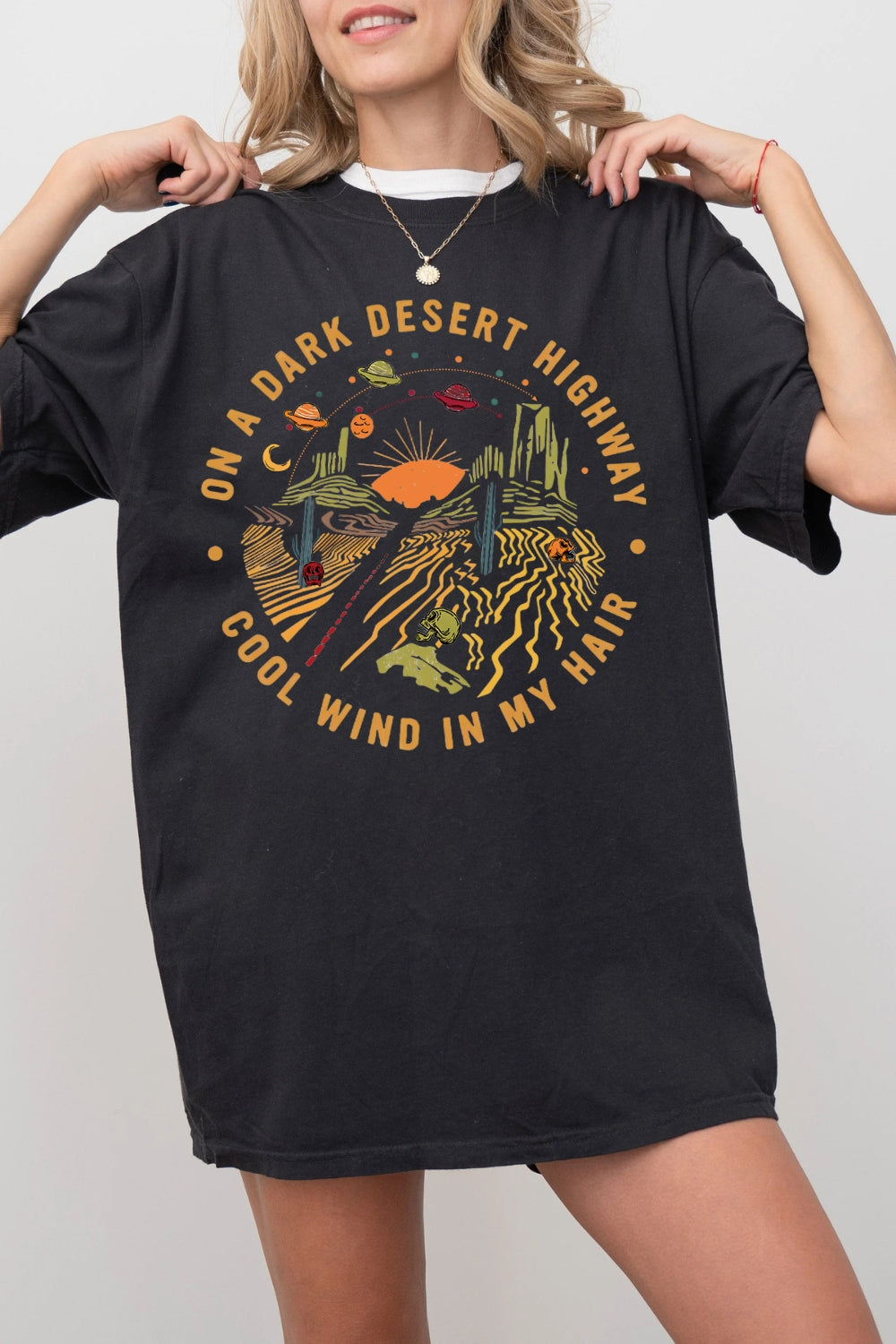On A Dark Desert Highway Tee For Women