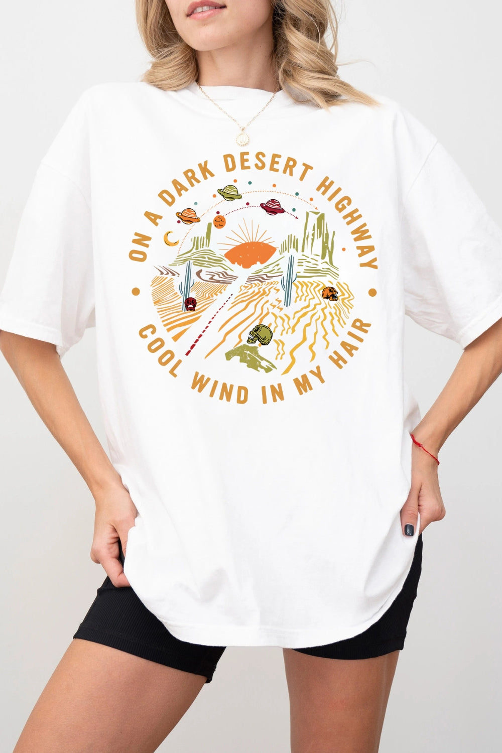 On A Dark Desert Highway Tee For Women