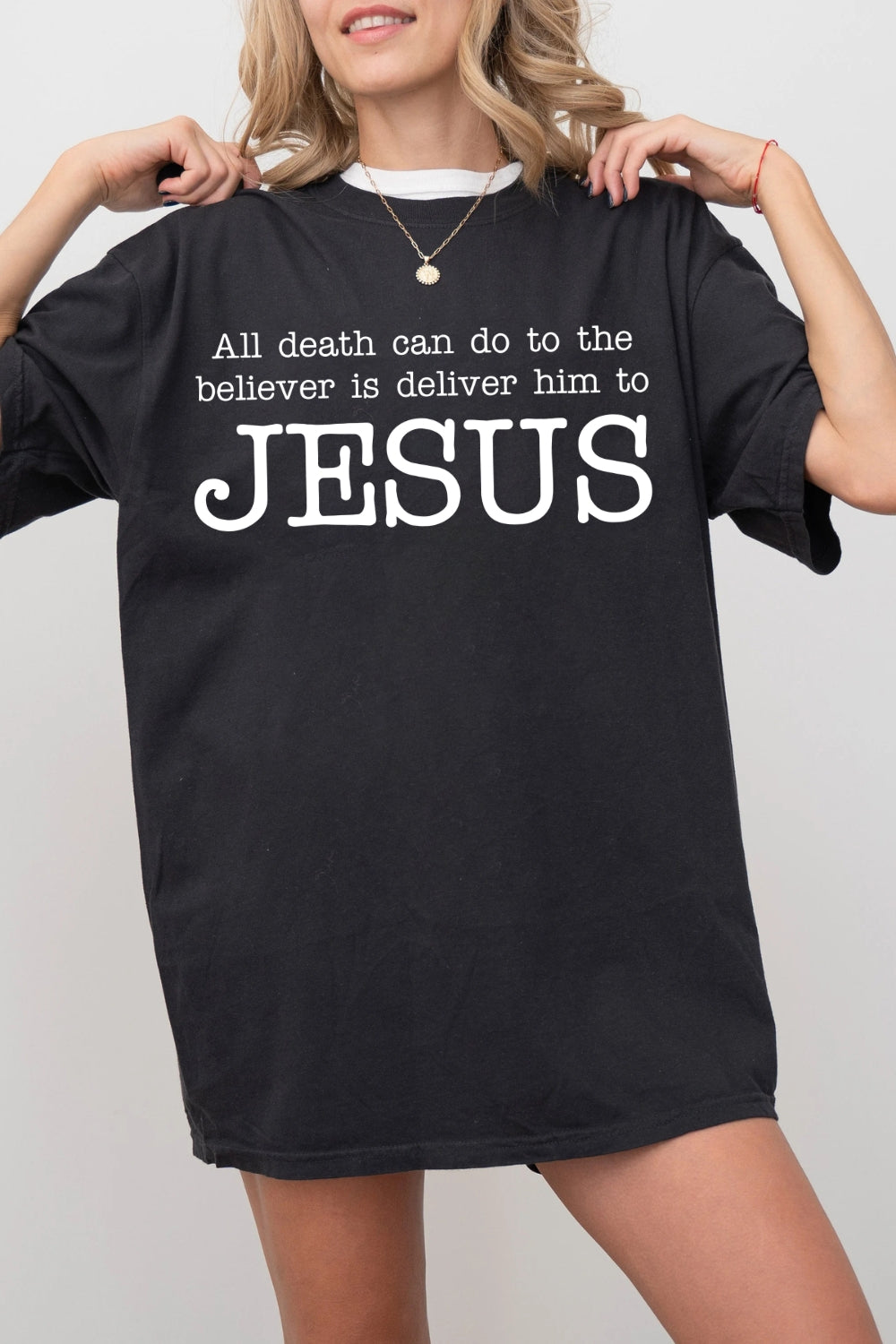 All Death Can Do To The Believer Christian Quote Tee For Women