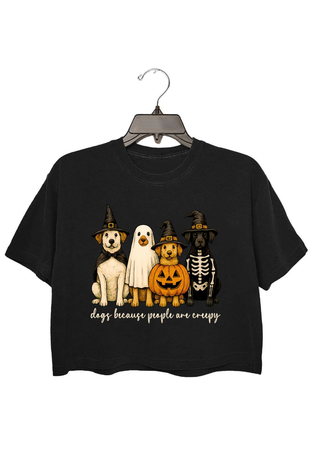 Dogs Because People Are Creepy Crop Top For Women