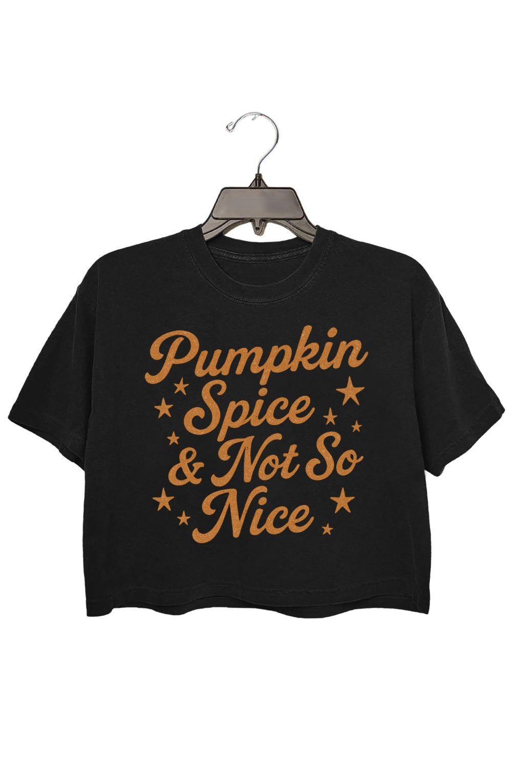 Pumpkin Spice & Not So Nice Crop Top For Women