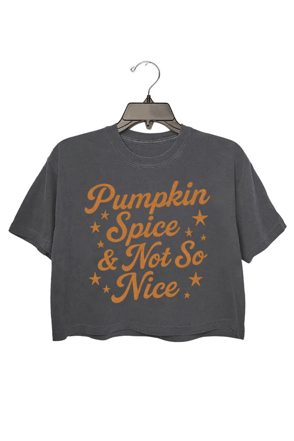 Pumpkin Spice & Not So Nice Crop Top For Women